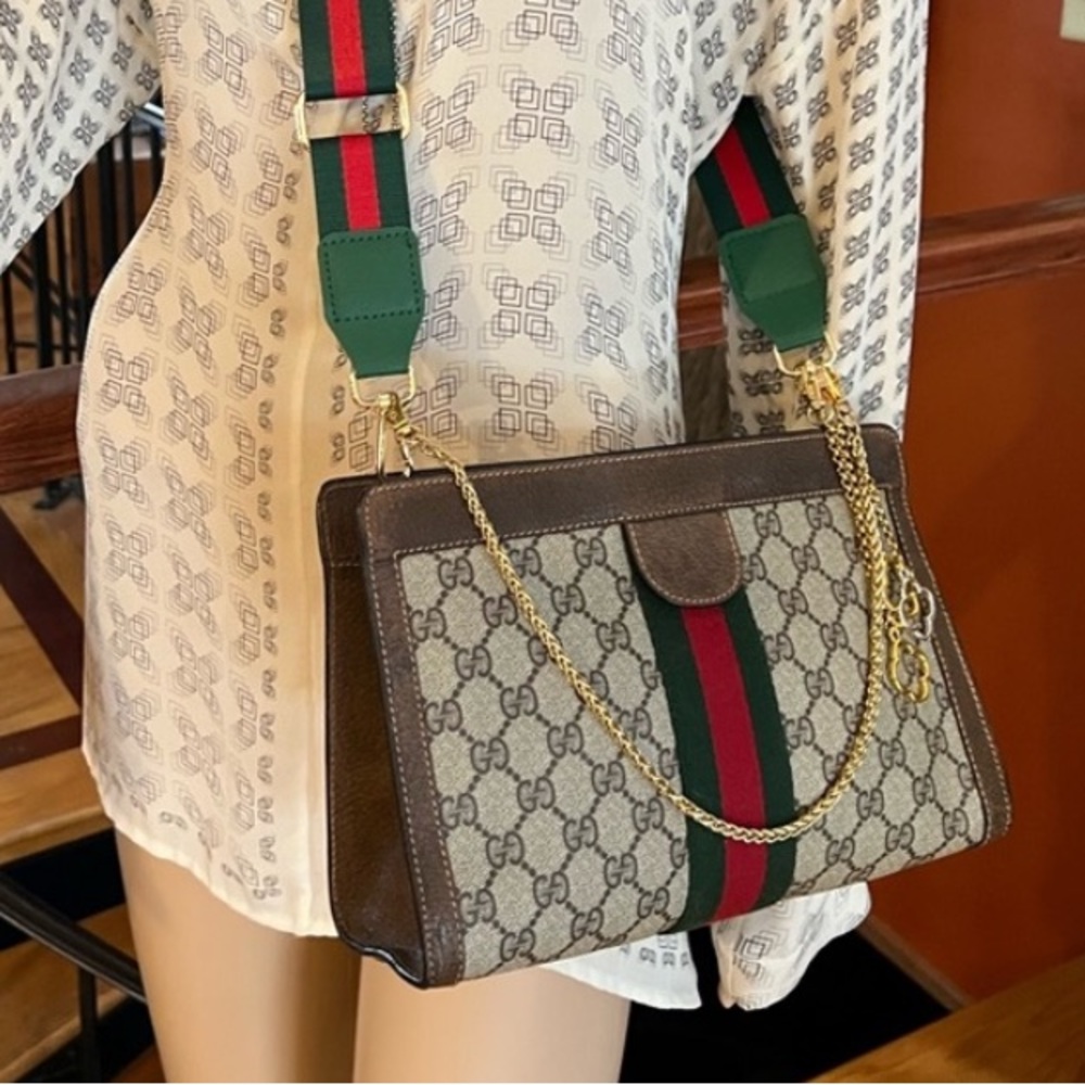 ❗️SOLD❗️Gucci Ophidia 11” 🌺Clutch 🌺Crossbody🌺FAB 🌺Great cond NO BAD ODORS💯 - Picture 14 of 17